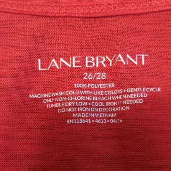 Lane Bryant 26-28 Red Gold Silver Blue‎ Metallic Fireworks tank - Picture 5 of 9